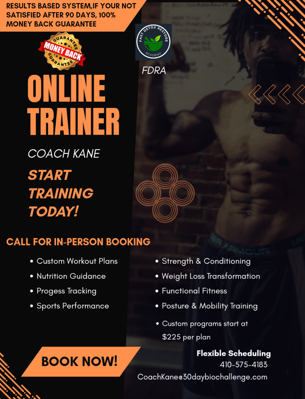 Online fitness training